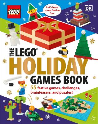 The LEGO Christmas Games Book: 55 Festive Brainteasers, Games, Challenges, and Puzzles by DK