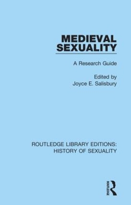 Medieval Sexuality: A Research Guide book