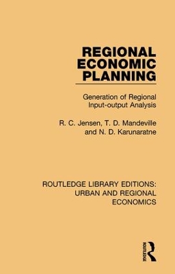 Regional Economic Planning: Generation of Regional Input-output Analysis book