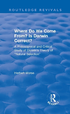 Where Do We Come From? Is Darwin Correct? book