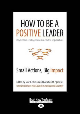 How to Be a Positive Leader: Small Actions, Big Impact book