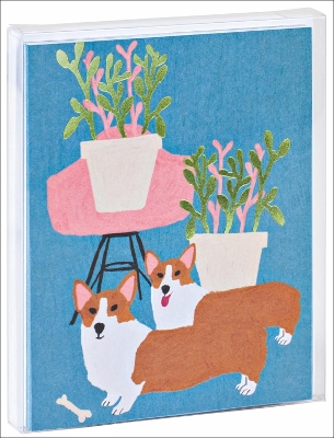 Two Corgis Notecard Set book