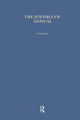 Jewish Law Annual book