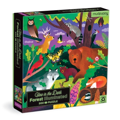 Forest Illuminated 500 Piece Glow in the Dark Puzzle book