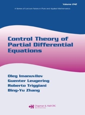 Control Theory of Partial Differential Equations by Guenter Leugering