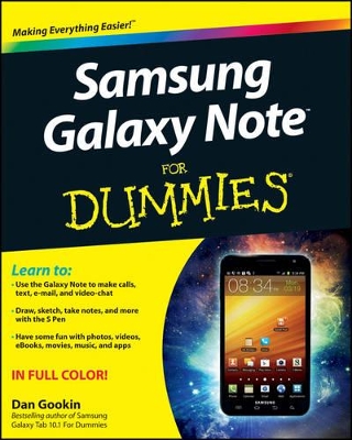 Samsung Galaxy Note For Dummies book