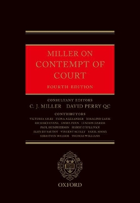 Miller on Contempt of Court book