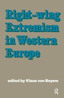 Right-wing Extremism in Western Europe book