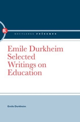 Emile Durkheim book
