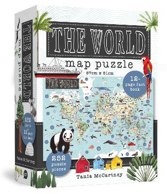 The World Map Puzzle: Includes book & 252-piece puzzle book