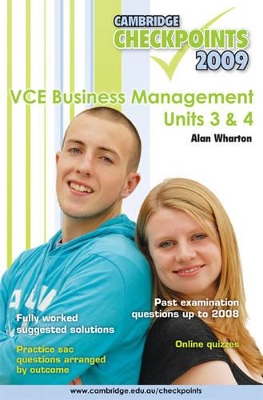 Cambridge Checkpoints VCE Business Management Units 3 and 4 2009 book