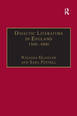 Didactic Literature in England 1500-1800 book