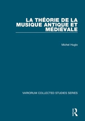 Theorie de la Musique Antique et Medievale book