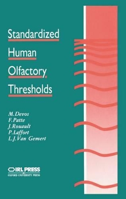 Standardized Human Olfactory Thresholds book