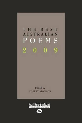 Best Australian Poems 2009 book