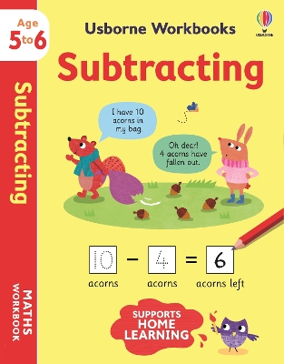 Usborne Workbooks Subtracting 5-6 book