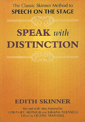 Speak with Distinction book