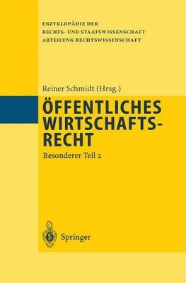 Öffentliches Wirtschaftsrecht: Besonderer Teil 2 book