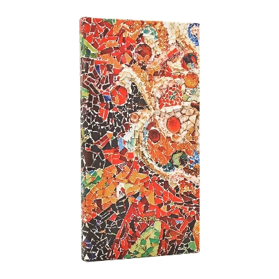 2026 Gaudi's Sun (Gaudi’s Mosaics) Slim 12-month Horizontal Hardcover Flexi Dayplanner 2026 (Elastic Band Closure) book