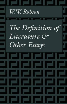 Definition of Literature and Other Essays book