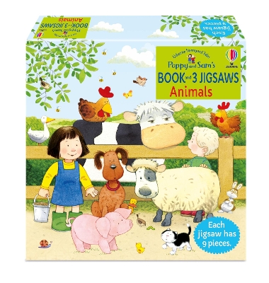 Poppy and Sam's Book and 3 Jigsaws: Animals book