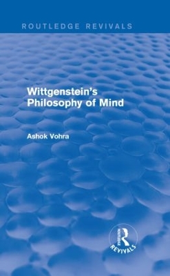 Wittgenstein's Philosophy of Mind (Routledge Revivals) book