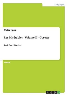 Les Miserables - Volume II - Cosette book