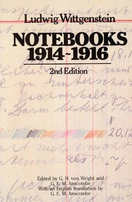 Notebooks, 1914-1916 book