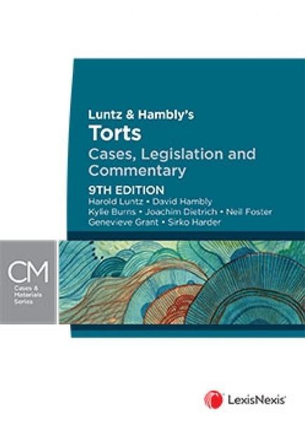 Luntz & Hambly’s Torts: Cases, Legislation and Commentary book