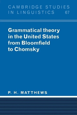 Grammatical Theory in the United States book