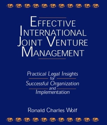 Effective International Joint Venture Management book