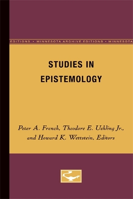 Studies in Epistemology book