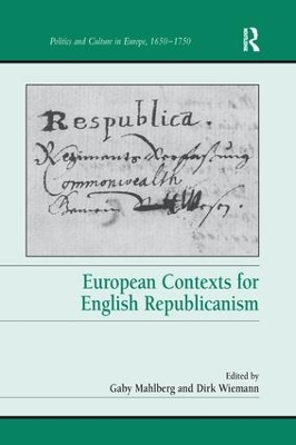 European Contexts for English Republicanism book