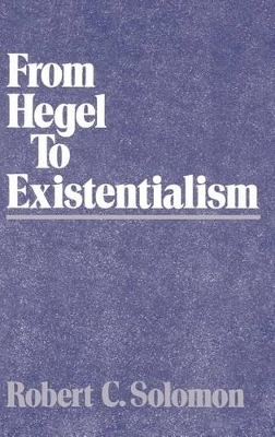 From Hegel to Existentialism book
