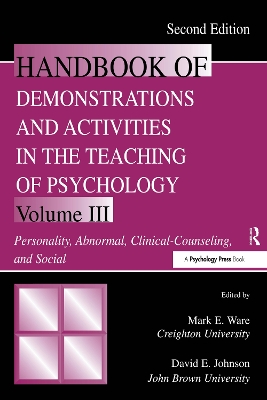 Handbook of Demonstrations and Activities in the Teaching of Psychology book