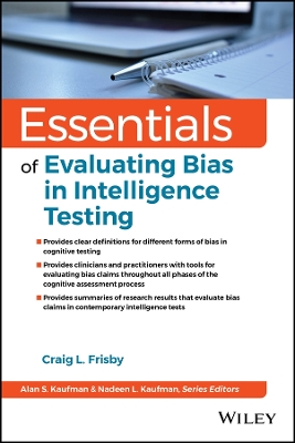 Essentials of Evaluating Bias in Intelligence Testing book