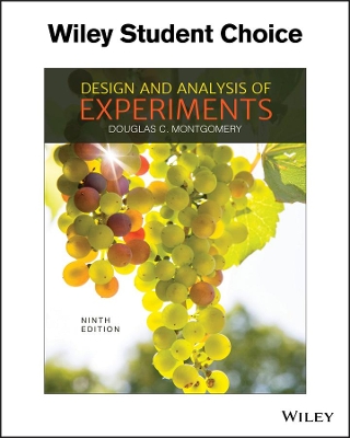 Design and Analysis of Experiments by Douglas C. Montgomery