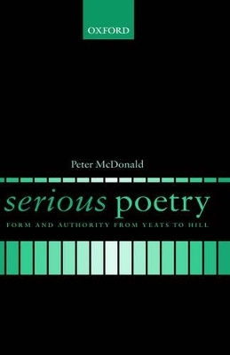 Serious Poetry by Peter McDonald