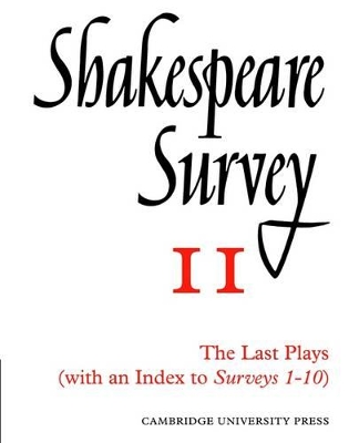 Shakespeare Survey with Index 1-10 book