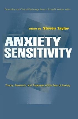 Anxiety Sensitivity by Steven Taylor