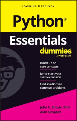 Python Essentials For Dummies book