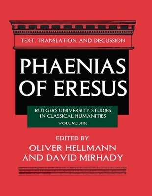 Phaenias of Eresus by Oliver Hellmann