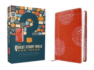 NIV, Quest Study Bible for Teens, Leathersoft, Coral, Comfort Print: The Question and Answer Bible book