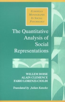 The Quantitative Analysis of Social Representations by Alain Clemence