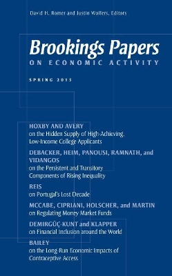 Brookings Papers on Economic Activity by David H. Romer