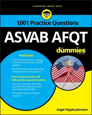 1,001 ASVAB AFQT Practice Questions For Dummies book