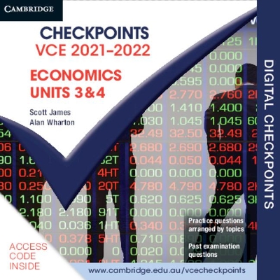 Cambridge Checkpoints VCE Economics Units 3&4 2021–2022 Digital Card book