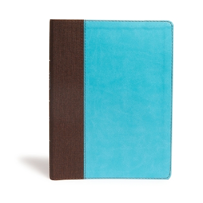 CSB Life Essentials Study Bible, Brown/Sky LeatherTouch book