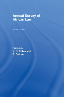 Annual Survey of African Law book