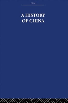 A History of China by Wolfram Eberhard